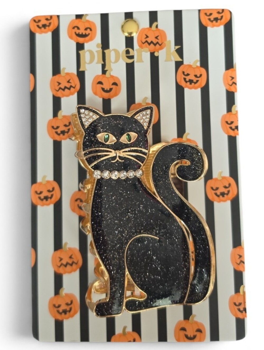 Piper K NWT Black Cat Clip